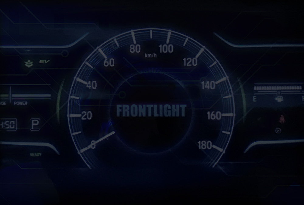 フロントライト導光板消灯時 